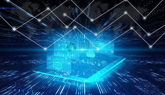 網(wǎng)絡科技創(chuàng)意背景圖片下載-正版圖片500516295